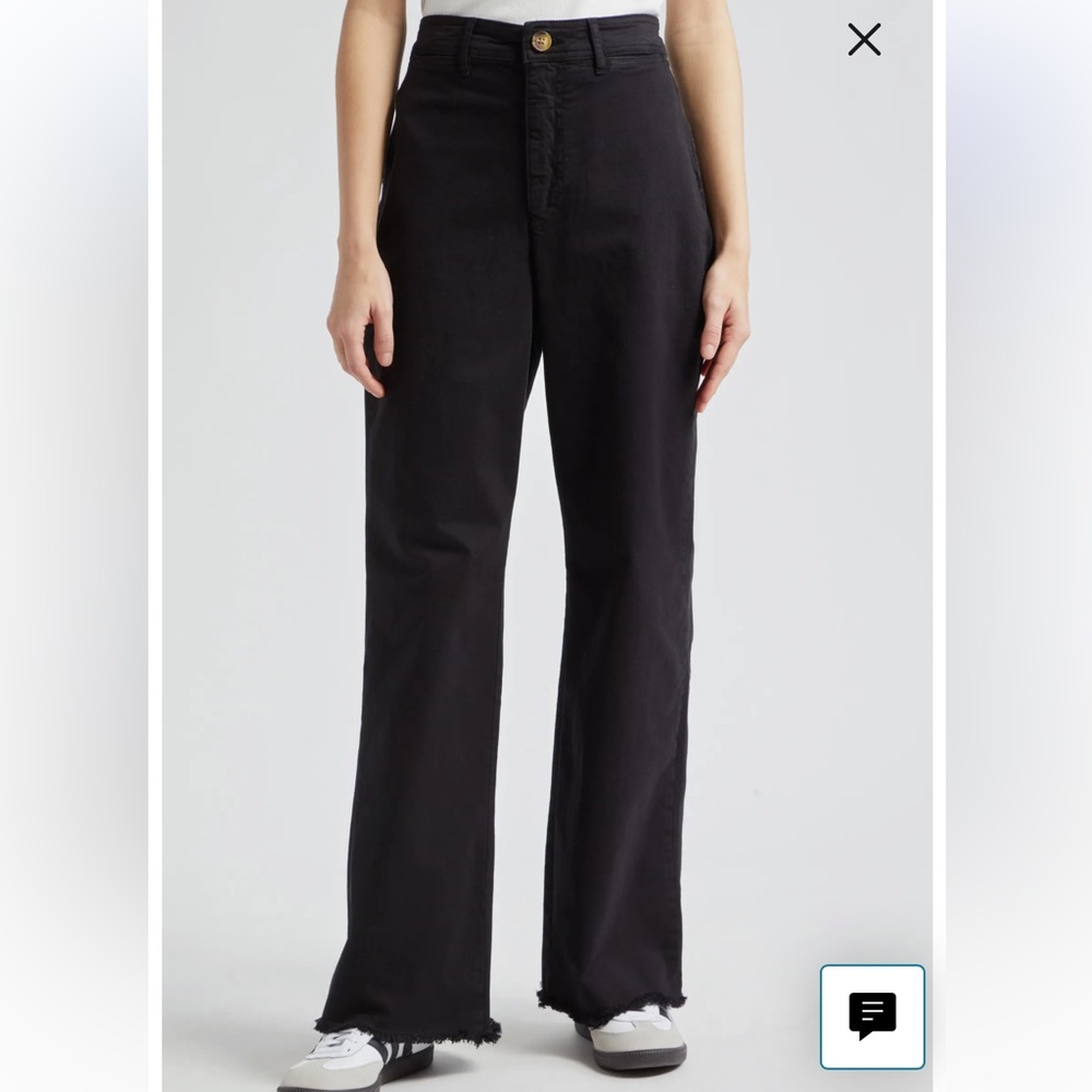 Marine Layer Raw Hem wide leg jeans sz 8